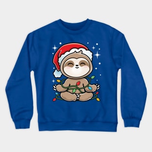 Christmas Sloth Tree Crewneck Sweatshirt